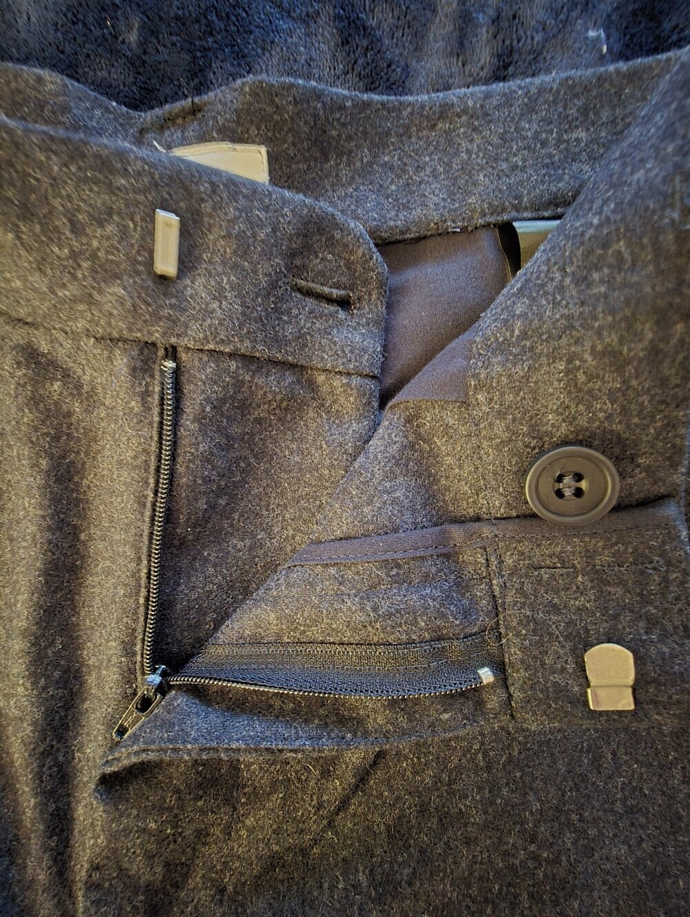 COS Womens Charcoal Tailored Dress Pants Classic Workwear Wool And Cashmere - Picture 5 of 14